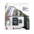 MicroSD KINGSTON Canvas Select Plus Карта Памет  64GB, 100MB/s